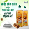 Nước rửa chén bát ANANDI dung tích 400ml An toàn cho da hương Quế, chanh, gốc tự nhiên