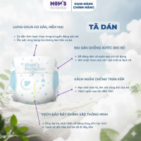 Tã Dán Cao Cấp Mom's Protection – Thấm Hút Nhanh, Không Thấm Ngược, Chống Tràn Hiệu Quả