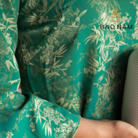 Lụa tơ tằm Hoa Lá Trúc