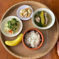 Combo Cơm canh khổ qua dồn thịt