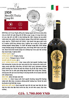 Rượu Vang Đỏ 1959 Nero Di Troia Puglia Italia 15% – Vang Đỏ Ý Cao Cấp