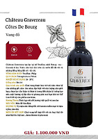 CHÂTEAU GRAVEREAU CÔTES DE BOURG – VANG ĐỎ