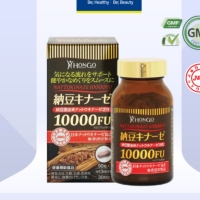 Hongo Nattokinase 10000FU – Hỗ trợ tuần hoàn máu, giảm mỡ máu, phòng ngừa huyết khối, tốt tim mạch