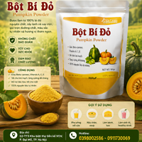 Bột Bí Đỏ Nguyên Chất – Giàu Dinh Dưỡng, Tốt Cho Sức Khỏe Cả Gia Đình