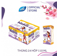 Wakai Kids Vị Cam 110ml Thùng 24 Hộp – Hỗ Trợ Tiêu Hóa, Tăng Cường Miễn Dịch – Giàu Chất Xơ & Anthocyanin