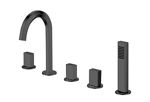 Vòi gắn thành bồn tắm AF72091YC (Màu đen)