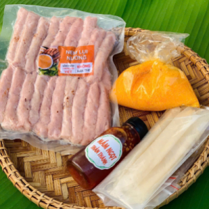 Nem Lụi Nướng Nem Chả Nana – Thịt Sạch 100% – Nướng Sẵn Tiện Lợi – Chuẩn Vị Quê Hương