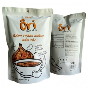  Bánh Tráng Nướng Mắm Tỏi Ori Cô Ba 45g – Giòn Cay Đậm Vị – Ăn Vặt Hot