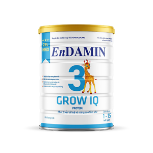 Sữa phát triển chiều cao trí não ENDAMIN GROW IQ 900g