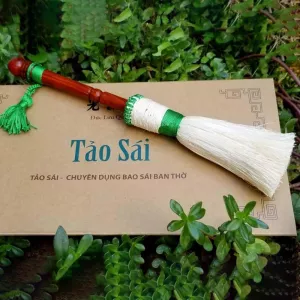 [Chổi Quét Bàn Thờ] Bộ Tảo Sái Cỡ Đại + Tảo Sái Có Quản