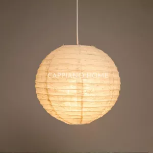 Đèn tròn giấy dó, đèn tròn thân thiện môi trường, đèn tròn decor phòng khách, phòng ngủ theo phong cách hiện đại