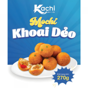 Mochi Khoai Dẻo Kachi Hộp 270g – Dẻo Mềm Béo Phô Mai Nhân Chà Bông Gà