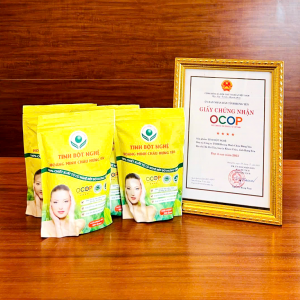 Tinh bột nghệ Hoàng Minh Châu 1kg - Combo 2 túi bạc 500gr