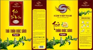 Trà Thảo mộc Sâm Organic Hộp 10 gói