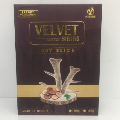 Nhung Hươu Khô SIBIRI thái lát  ( hộp 50g)- Bồi bổ sức khỏe, tăng cường sinh lực