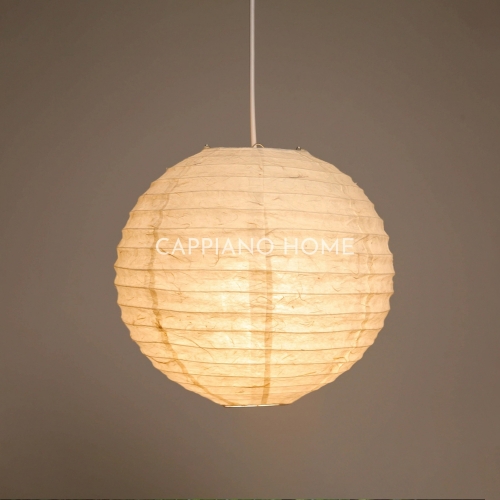 Đèn tròn giấy dó, đèn tròn thân thiện môi trường, đèn tròn decor phòng khách, phòng ngủ theo phong cách hiện đại