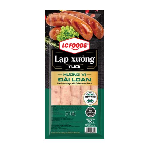 Lạp Xưởng Tươi Hương Vị Đài Loan LC Foods 700g – Ít Mỡ, Thơm Ngon, Dễ Chế Biến