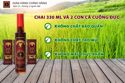 Nước mắm cà cuống 330ml và 2 con cà cuống đực
