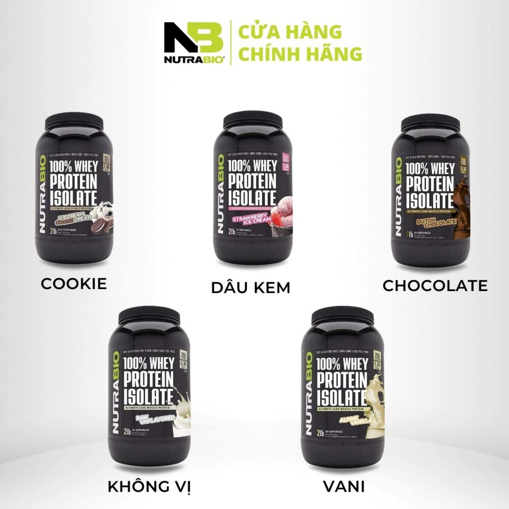 NUTRABIO 100 WHEY PROTEIN ISOLATE Chocolate