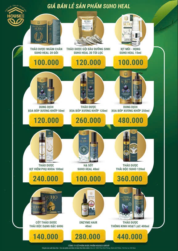 THẢO DƯỢC SUHO HOUSES GROUP 