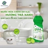 Nước Rửa Chén OKULA Hương Trà Xanh 750gr – Đánh Bay Dầu Mỡ, Dịu Nhẹ Da Tay