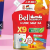 TNƯỚC GIẶT XẢ CÔNG NGHỆ SINH HỌC BELL GERMANY X9 3.8KG – SẠCH SÂU, THƠM LÂU GẤP 9 LẦN, BẢO VỆ SỢI VẢI, NANO