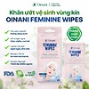 Combo 2 bịch 20 tờ khăn ướt vệ sinh phụ nữ hương nhài Oinani Feminine Wipes