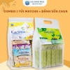 Combo 500g Bánh Sữa Matcha+ 500g Bánh Sữa Chua Chị Vàng Milk - Mềm Mịn Thơm Béo - Đặc Sản Ba Vì Cho Cả Gia Đình