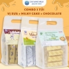 Combo 3 Túi Bánh Sữa Vị Xưa + Milky Cake + Chocolate Chị Vàng Milk 500g – Giàu Canxi, Ít Béo – Đặc Sản Ba Vì Cho Cả Gia Đình