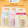 Combo 3 Túi Bánh Sữa Milky Bar + Bánh Sữa Hạt + Vị Xưa Chị Vàng Milk 500g – Giàu Canxi, Ít Béo – Đặc Sản Ba Vì Cho Cả Gia Đình
