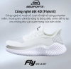 [FLY 1 Đen Trắng] Giày siêu nhẹ 150g Nam BELSPORTS FLY1 công nghệ dệt 4D kết hợp hạt EVA siêu nhẹ,đàn hồi,thoáng khí
