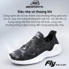 [FLY 1 Đen Trắng] Giày siêu nhẹ 150g Nam BELSPORTS FLY1 công nghệ dệt 4D kết hợp hạt EVA siêu nhẹ,đàn hồi,thoáng khí