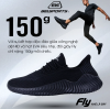 [FLY 1 Đen Trắng] Giày siêu nhẹ 150g Nam BELSPORTS FLY1 công nghệ dệt 4D kết hợp hạt EVA siêu nhẹ,đàn hồi,thoáng khí