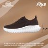 [FLY2 COFFEE] Giày Thời Trang Nam Nữ BELSPORTS FLY2 Màu Nâu Cafe, Đế EVA Đàn Hồi, Êm Chân,Vải Dệt Khoáng Khí