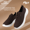 [FLY2 COFFEE] Giày Thời Trang Nam Nữ BELSPORTS FLY2 Màu Nâu Cafe, Đế EVA Đàn Hồi, Êm Chân,Vải Dệt Khoáng Khí
