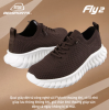 [FLY2 COFFEE] Giày Thời Trang Nam Nữ BELSPORTS FLY2 Màu Nâu Cafe, Đế EVA Đàn Hồi, Êm Chân,Vải Dệt Khoáng Khí
