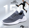 [FLY 1 Xám Trắng] Giày siêu nhẹ 150g Nam BELSPORTS FLY1 công nghệ dệt 4D kết hợp hạt EVA siêu nhẹ,đàn hồi,thoáng khí