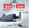 [FLY 1 Full Black] Giày siêu nhẹ 150g Nam BELSPORTS FLY1 công nghệ dệt 4D kết hợp hạt EVA siêu nhẹ,đàn hồi,thoáng khí