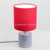 Đèn Gốm Kẻ Xanh Nhạt thủ công | Cappiano Home