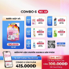 Combo 6 No40 Nước giặt xả, nước rửa tay, nước rửa chén, nước tẩy mốc, nước lau sàn, nước tẩy bồn cầu Usefull Day