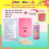 Combo Wax Nách, Râu Nam, Wax Bi Chuyên Nghiệp gồm 1 Nồi chống dính mini +100g sáp wax lông cứng + phấn rôm +5 Que gỗ