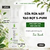 Sữa Rửa Mặt Tạo Bọt sPure 150ml - Bọt Mịn Như Mây - Trà Xanh & Acid Lactic - Làm Sạch Dịu Nhẹ, Không Khô Da