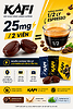Combo 3 túi - KAFI 3 Vị (Kẹo ngậm caffeine KAFI-Thay thế cà phê và nước tăng lực. Túi 60g