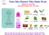Nước hoa Nam Manners Miss Dalat 30 ml . Hương Hoa  , gỗ và van ni