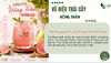 NƯỚC KOMBUCHA HỒNG TRẦN VỊ ỔI HỒNG NHÀ CỎ NGỌT 1000ml – THANH MÁT TỰ NHIÊN, TƯƠI MỚI MỖI NGÀY