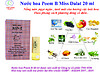 Nước Hoa  Poem B Miss Dalat 20 ml. Hương Hoa ,  trái cây , gỗ , xạ hương.  Nồng nàn  theo phong cách phương đông cổ điển