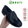 Giày Lười Nam AROTI Form Loafer Chất Da Đẹp Cao Cấp,Đế Khâu giúp tăng 3 cm Dáng Mọi Lịch Lãm G608-Đen trơn