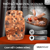 Thớt gỗ Teak JEIDO cao cấp hình oval DCOVAL01