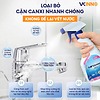 Combo chai xịt tẩy cặn canxi 500ml và chai tẩy dầu mỡ an toàn da tay, công thức mới sạch vượt trội