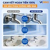 Combo chai xịt tẩy cặn canxi 500ml và chai tẩy dầu mỡ an toàn da tay, công thức mới sạch vượt trội